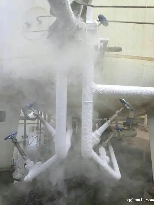 液氮管道结霜